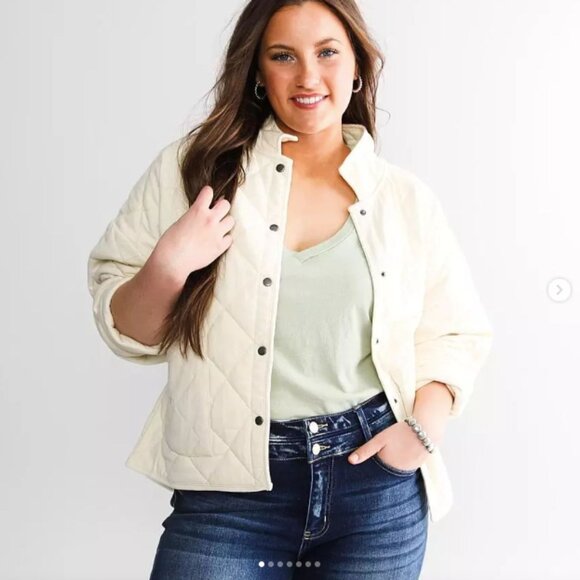 EVEREVE quilted jacket Z supply‎ Anthropologie oversized Pilcro Maeve sundry - Picture 1 of 3